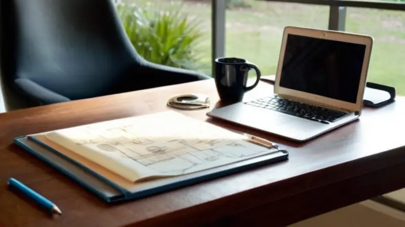 Espacio de trabajo moderno y creativo
